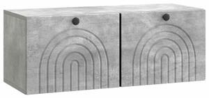Fali TV szekrény Betonszürke 78,5 x 31 x 30 cm Szerelt Fa