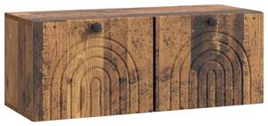 Fali TV szekrény Antik Fa 78,5 x 31 x 30 cm Szerelt Fa