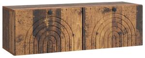 Fali TV szekrény Antik Fa 98 x 31 x 30 cm Szerelt Fa