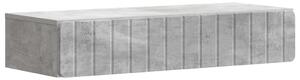 Fali oldaltábla Betonszürke 87,5 x 34,5 x 17 cm Szerelt Fa