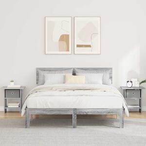 Éjjeli asztal 2 pcs Szürke Sonoma 41 x 40 x 45 cm Faanyag