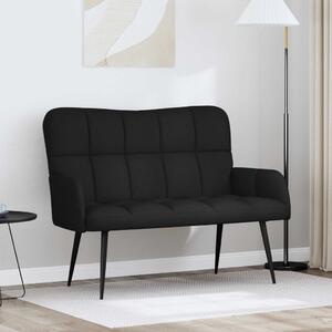 Kétüléses Kanapé Fekete 115 x 61 x 87 cm Szövet