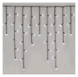 Kültéri LED-es jégcsap fényfüggöny (200 LED/3.6 méter) 8 program, hideg fehér