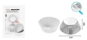 MUFFIN FORMA PAPÍR EZÜST 10CM 20DB/CSOM