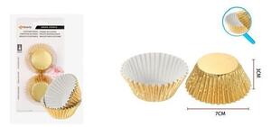 MUFFIN FORMA PAPÍR ARANY 10CM 20DB/CSOM