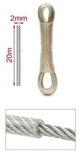 DRÓTKÖTÉL PVC 2MMX20M