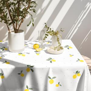 Goldea szögletes terítő 100% pamutvászon - citromok 120 x 180 cm