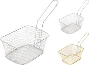 DRÓT KOSÁR FÜLLEL 23X11X13,5CM FÜL:12 CM 81G KÉT FÉLE SZÍN