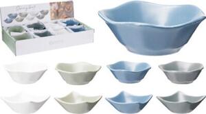 TÁL PORCELÁN NÉGYZET ALAKÚ:8X8X3CM KÖR ALAKÚ:7X7X3CM 4 FÉLE