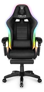 Hells Játékszék Hell's Chair HC-1039 LED RGB háttérvilágítás SZÖVET