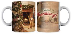 DÍSZÍTETT BÖGRE - BOLDOG KARACSONYT 350ML