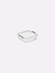 TÁROLÓDOBOZ SZÖGL. MŰA. PATENTZÁRAS TETŐVEL 700ML "SQUARE" 6*15,7*13,8CM