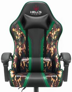Hells Játékszék Hell's Chair HC-1005 Battle Camo Military Black