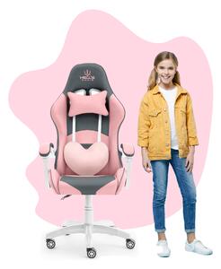 Hells Gyerek játékszék Hell's Chair Rainbow KIDS Rózsaszín/szürke