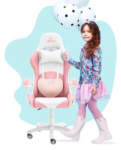 Hells Gyerek játékszék Hell's Chair Rainbow Kids Pink-White