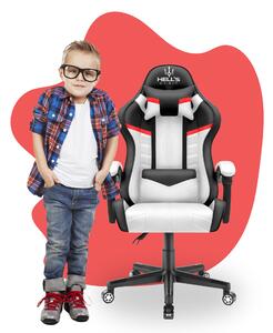 Hells Gyerek játékszék Hell's Chair HC-1004 KIDS Fehér Fekete Piros