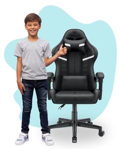 Hells Gyerek játékszék Hell's Chair HC-1004 KIDS Fekete Fehér