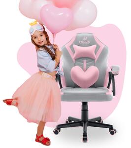 Hells Gyerek játékszék Hell's Chair HC-1001 KIDS Grey Pink