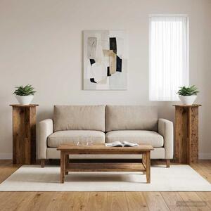 Növényállvány 2 pcs Antik Fa 40 x 40 x 80 cm Szerelt Fa