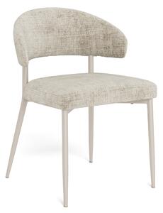 MAZZONI EXPORT IRIS Bézs (Juto 4 szövet)/szürke-bézs váz (cashmere) - MODERN KÁRPITOZOTT SZÉK BOHO STÍLUSÚ NAPPALIBA/ÉTKEZŐBE