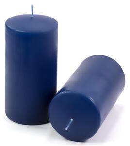 Gyertyakészlet oszlopszerű 15 cm Ø 7,5 cm 4 db kék