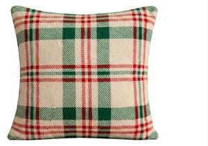 Mikroplüss párnahuzat WINTER PLAID 45x45 cm, színes kivitel