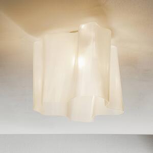 Artemide Logico mennyezeti lámpa 40x40 cm fehér, dimmelhető, Fehér / opál, Nappali / Étkező, Üveg, Dizájn