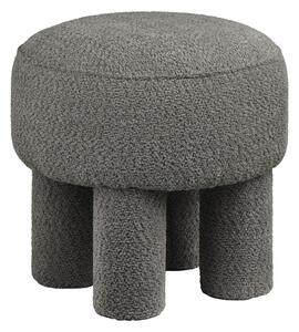 Canberra puff, kerek puff, antracit