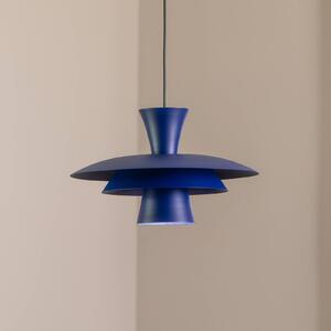 Luminex Plato lógó világítás, sötétkék, fém, Ø 38 cm, E27, dimmelhető, Kék, Nappali / Étkező, fém, Modern