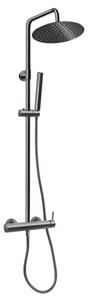 Zuhanyrendszer Novaservis Ferro Ciriculus egykaros csapteleppel gun metal NP85-BCK7UGM