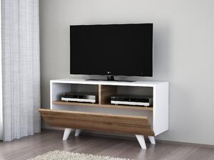 TV asztal/szekrény Noterdame K3 (fehér + dió). 1071745