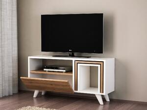 TV asztal/szekrény Noterdame K2 (fehér + dió). 1071744