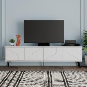 Dune TV-állvány, fehér, 180 cm