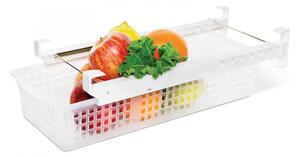 Hűtőbe rakható frissentartó kosár - rugós - 41 x 16 x 9,5 cm