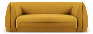 Sárga bársony kanapé 190 cm Lando – Micadoni Home