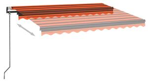 VidaXL narancssárga és barna automata napellenző 350 x 250 cm