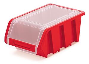 Tárolódoboz fedéllel 195x120x90mm Piros