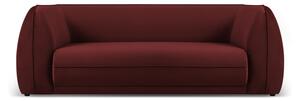 Piros bársony kanapé 225 cm Lando – Micadoni Home