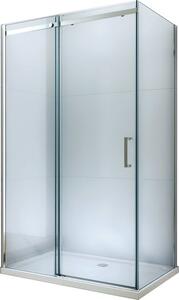 Mexen Omega 3 falas zuhanykabin 160x90 cm, 8mm átlátszó üveg - króm profil, 825-160-090-01-00-3S