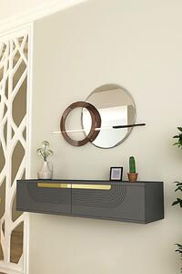 Meyra komód, antracit-arany, 120 cm – TR555CHM1600