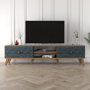 TV asztal/szekrény Clara (dió + kék). 1071854