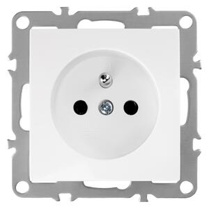 Egyszeres földelt aljzat OSTE JNH001-G White
