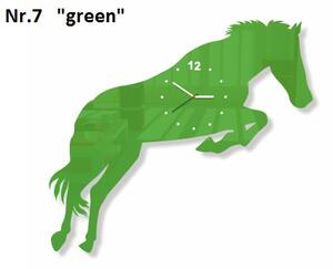 Ló nappali falióra Zöld