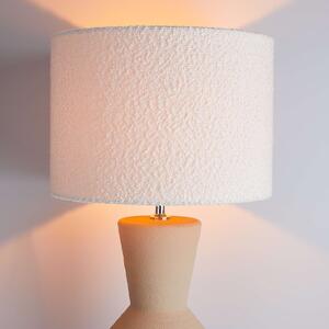 FREJA asztali lámpa kerámia talppal, bézs-fehér 85 cm