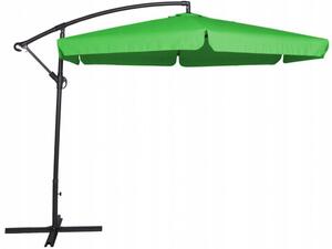 Világos zöld kerti esernyő állvánnyal