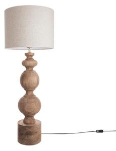 ÉCHECS asztali lámpa mangófa talppal, 110 cm