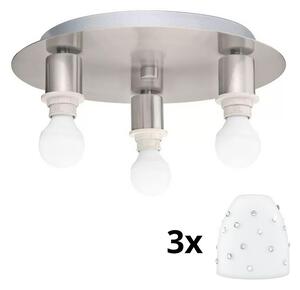 Eglo Eglo - LED Mennyezeti lámpa MY CHOICE 3xE14/4W/230V króm/fehér EG31131C