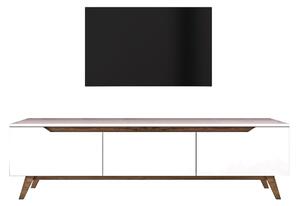 TV asztal/szekrény Damien (fehér + dió). 1072054