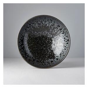 Pearl fekete-szürke kerámia leveses tál, ø 24 cm - MIJ