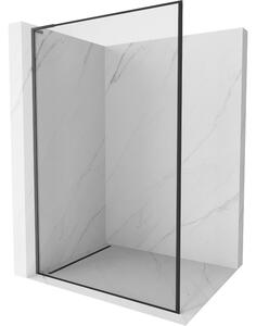 Mexen Kioto L, Walk-In zuhany paraván 70 x 200 cm, 8 mm átlátszó üveg fekete mintás, grafit profil, 800-070-103-66-70